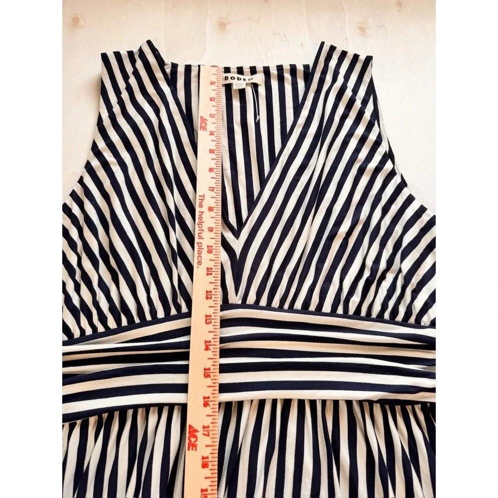 NWoT Boden Women's 20-22R Black White Stripe Elodie Jersey Maxi Dress